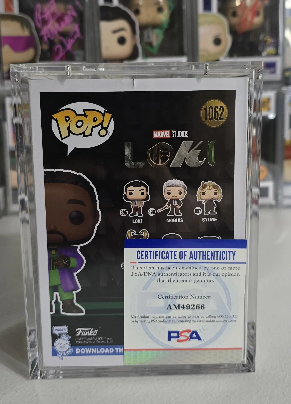 Jonathan Majors Signed He Who Remains Loki #1062 Autographed PSA Marvel Funko, image 3