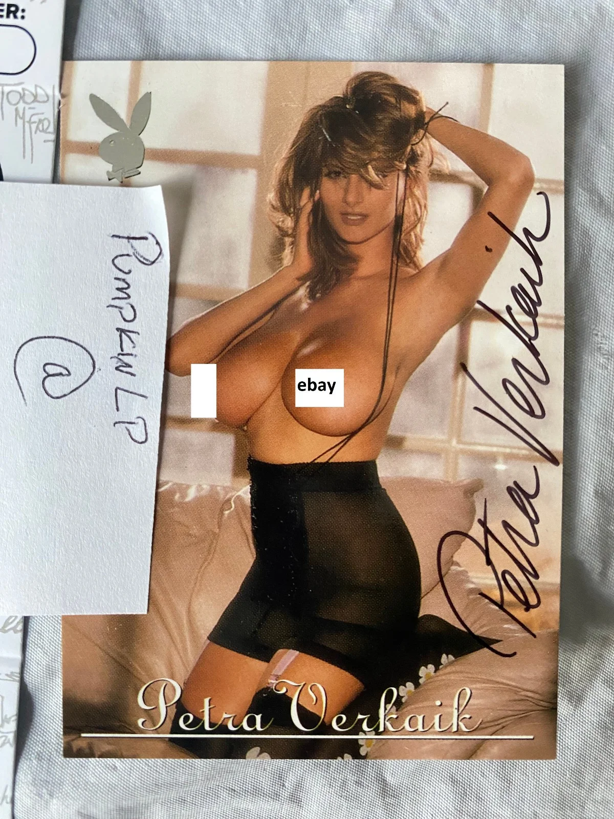 Petra Verkaik — RARE Petra Verkaik Signed 2000 Playboy #86 Authentic Signature Auto JSA COA, изображение 2