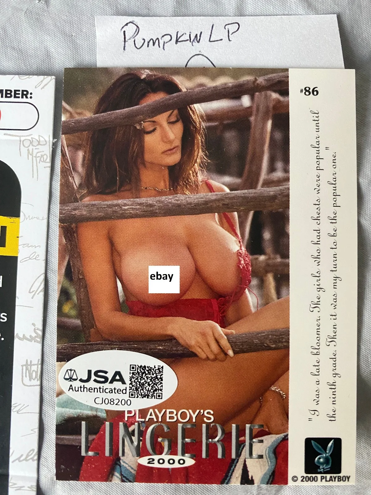 Petra Verkaik — RARE Petra Verkaik Signed 2000 Playboy #86 Authentic Signature Auto JSA COA, изображение 3