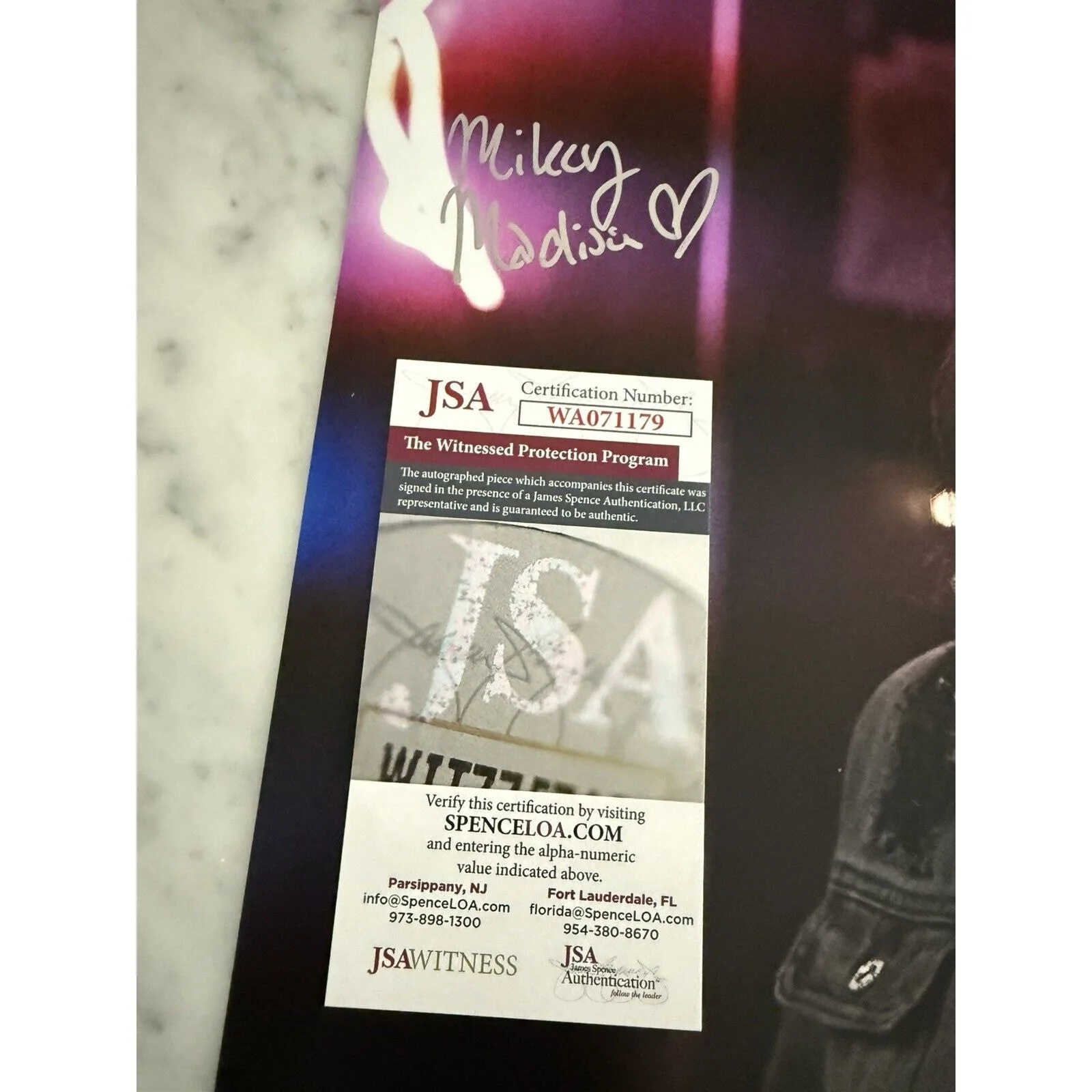 MIKEY MADISON SIGNED 11x14 Photo Scream Authentic Autograph JSA Anora Oscars, image 4
