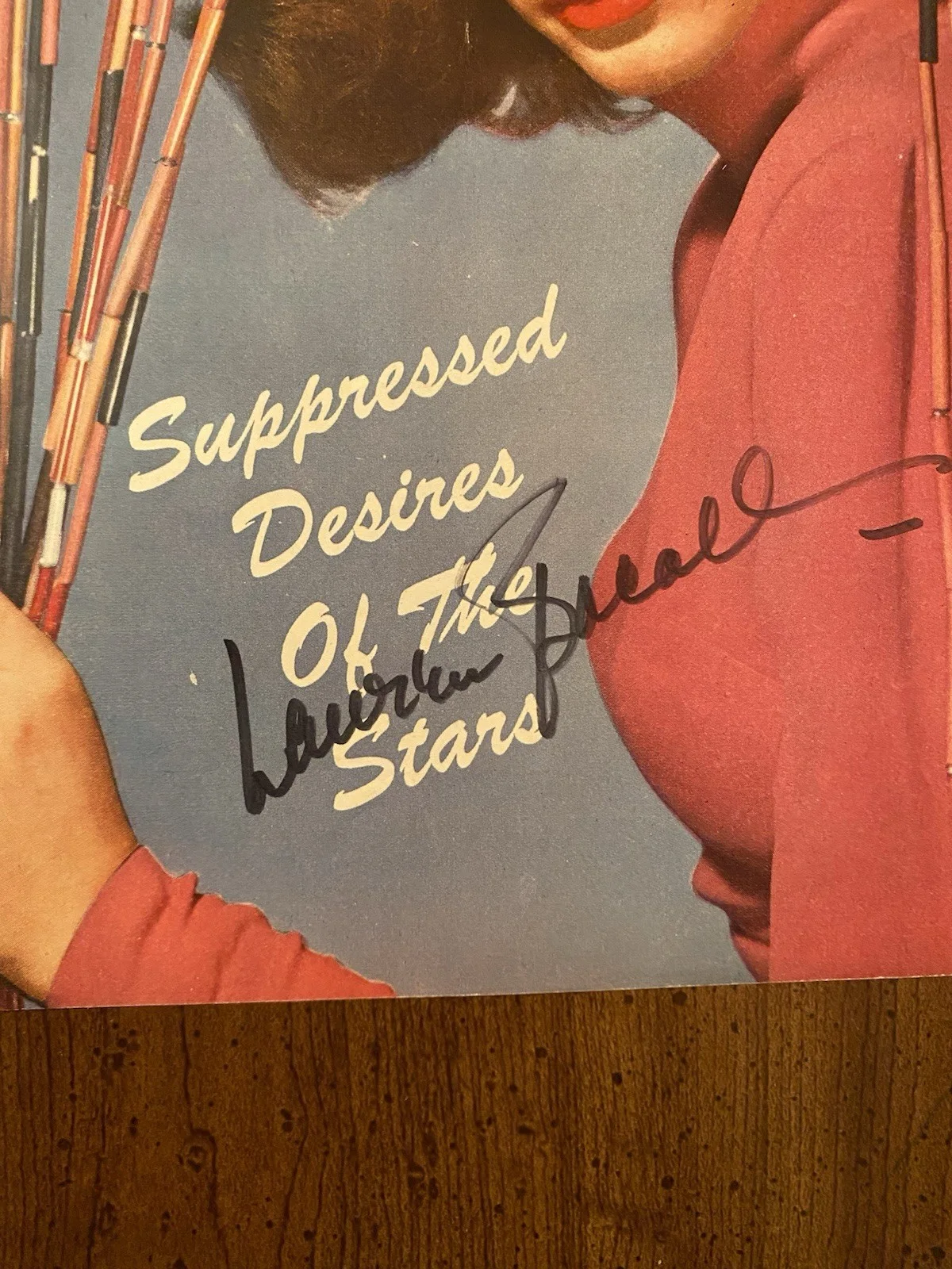 Lauren Bacall — Lauren Bacall Signed Autographed Silver Screen Magazine Cover With COA, image 2