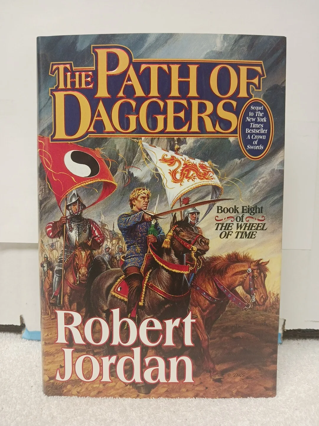 Robert Jordan — SIGNED The Path of Daggers Wheel Of Time Robert Jordan REAL Autograph MINT COND, image 2