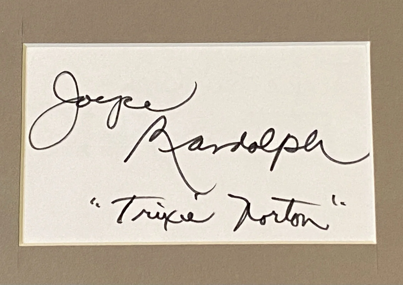 Actress Audrey Meadows & Joyce Randolph Honeymooners Signed Notecards & Picture, image 3
