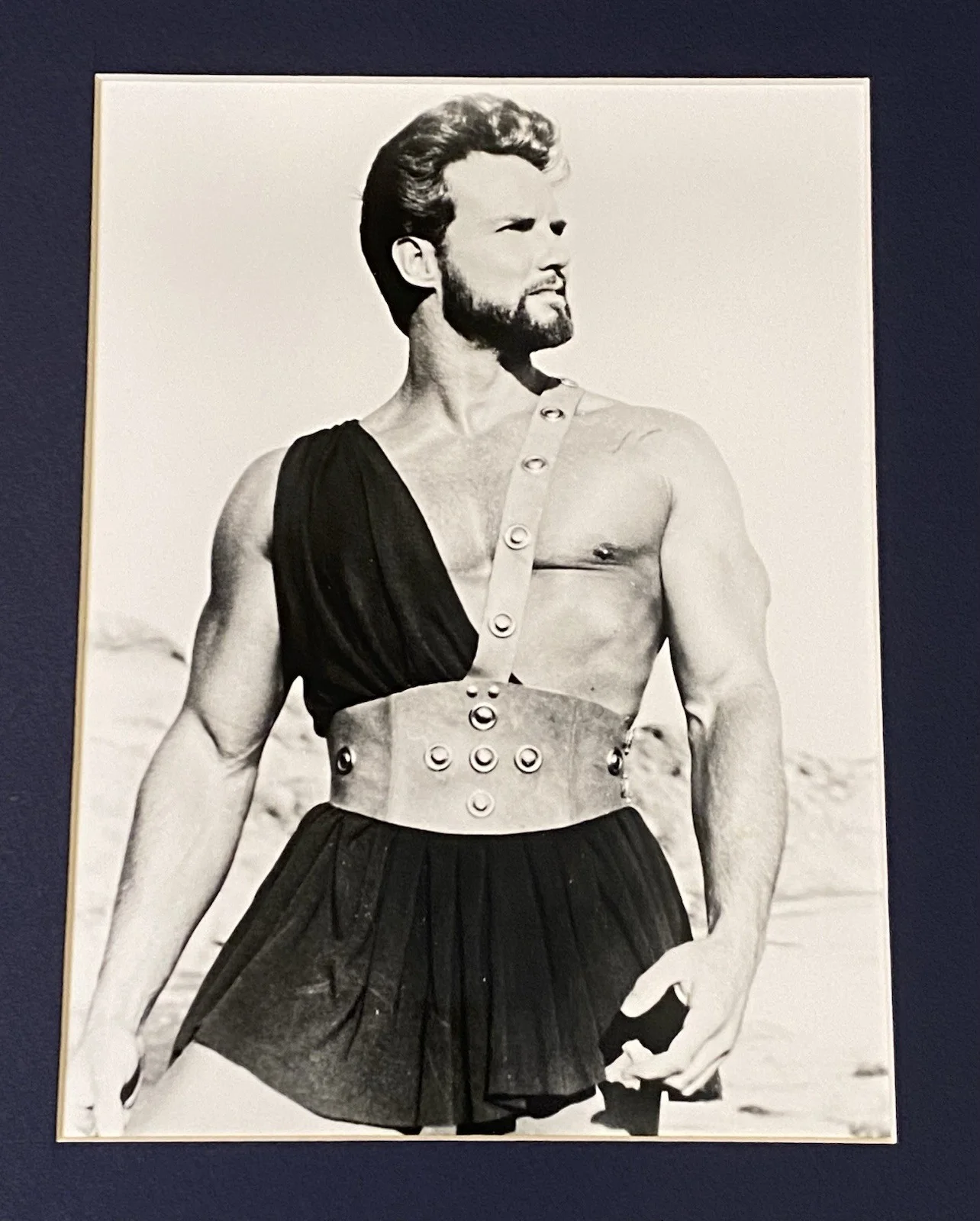 Actor Steve Reeves Hercules Signed & Matted Notecard with Picture & COA, изображение 3