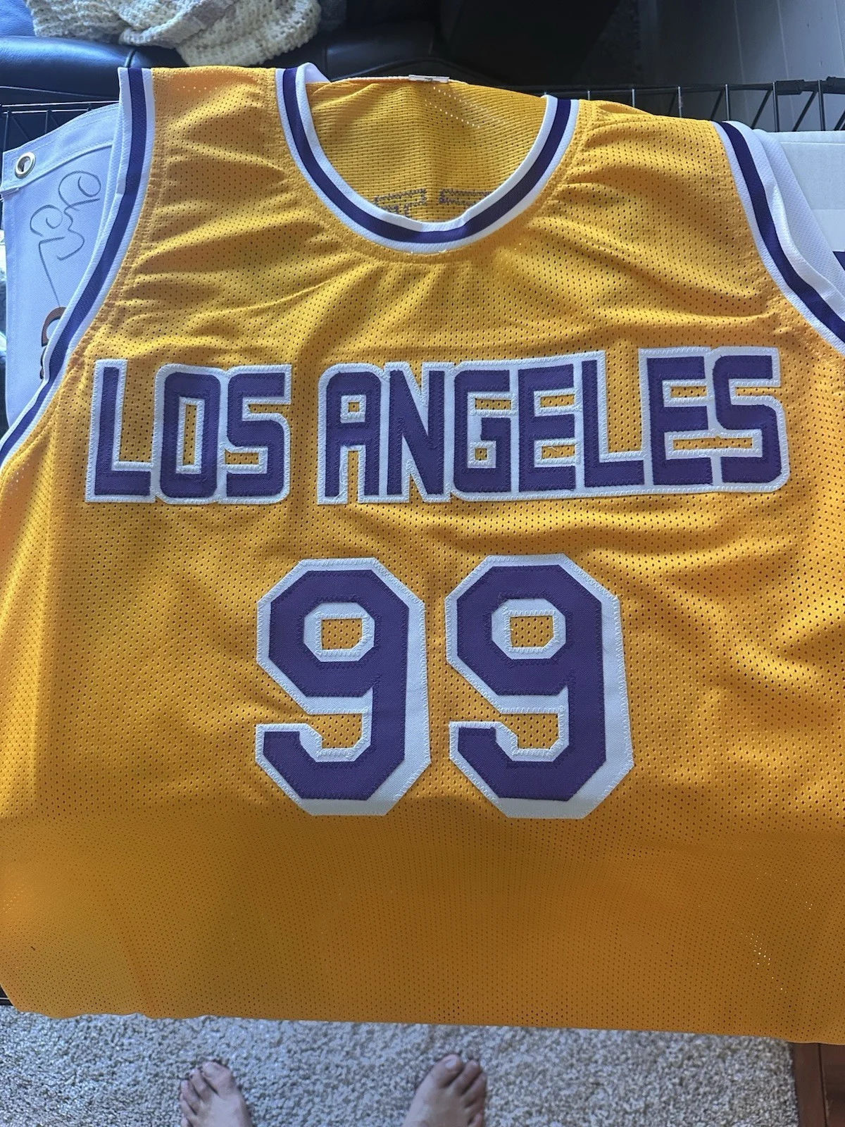 Chevy Chase — Chevy Chase Signed Fletch #99 Yellow Jersey JSA Authenticated Autograph, image 3