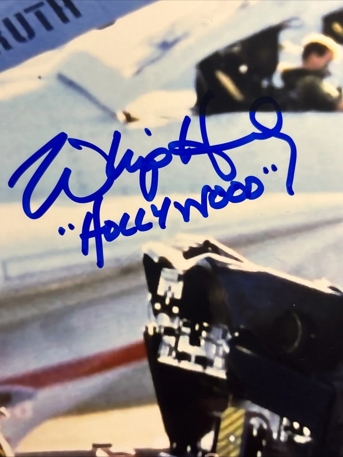 Whip Hubley — Whip Hubley Signed 8x10 Photo JSA COA Top Gun Hollywood Cockpit Scene, image 2