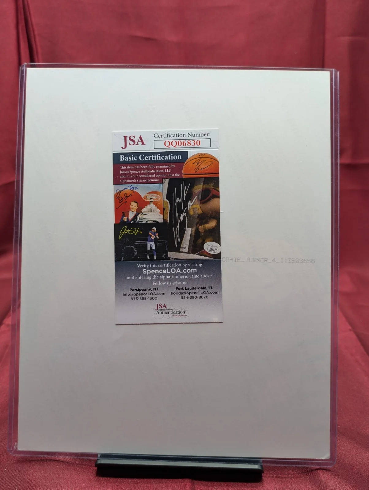 Sophie Turner Game of Thrones Autographed Signed 8x10 Photo COA #10, image 2