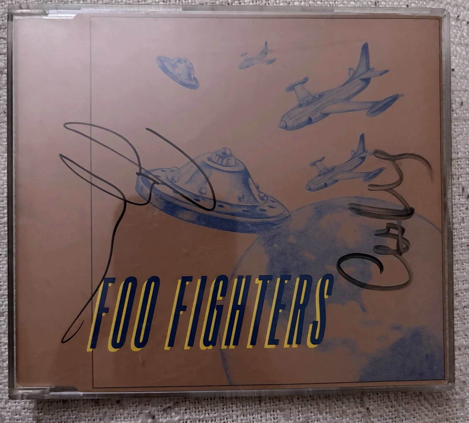 Foo Fighters “This Is a Call” CD Single Signed Taylor Hawkins & Shiflett, image 4