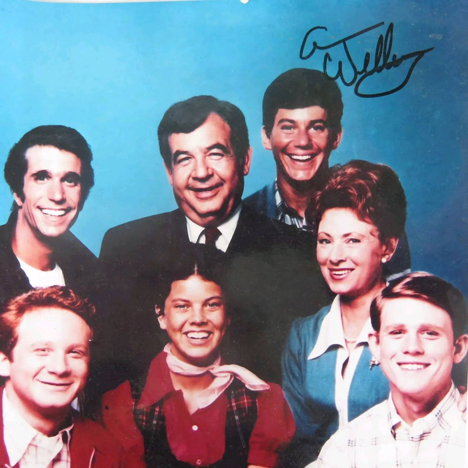 Autographed Happy Days Photo Vintage Potsie Anson Williams 10 x 8 in Original, изображение 2