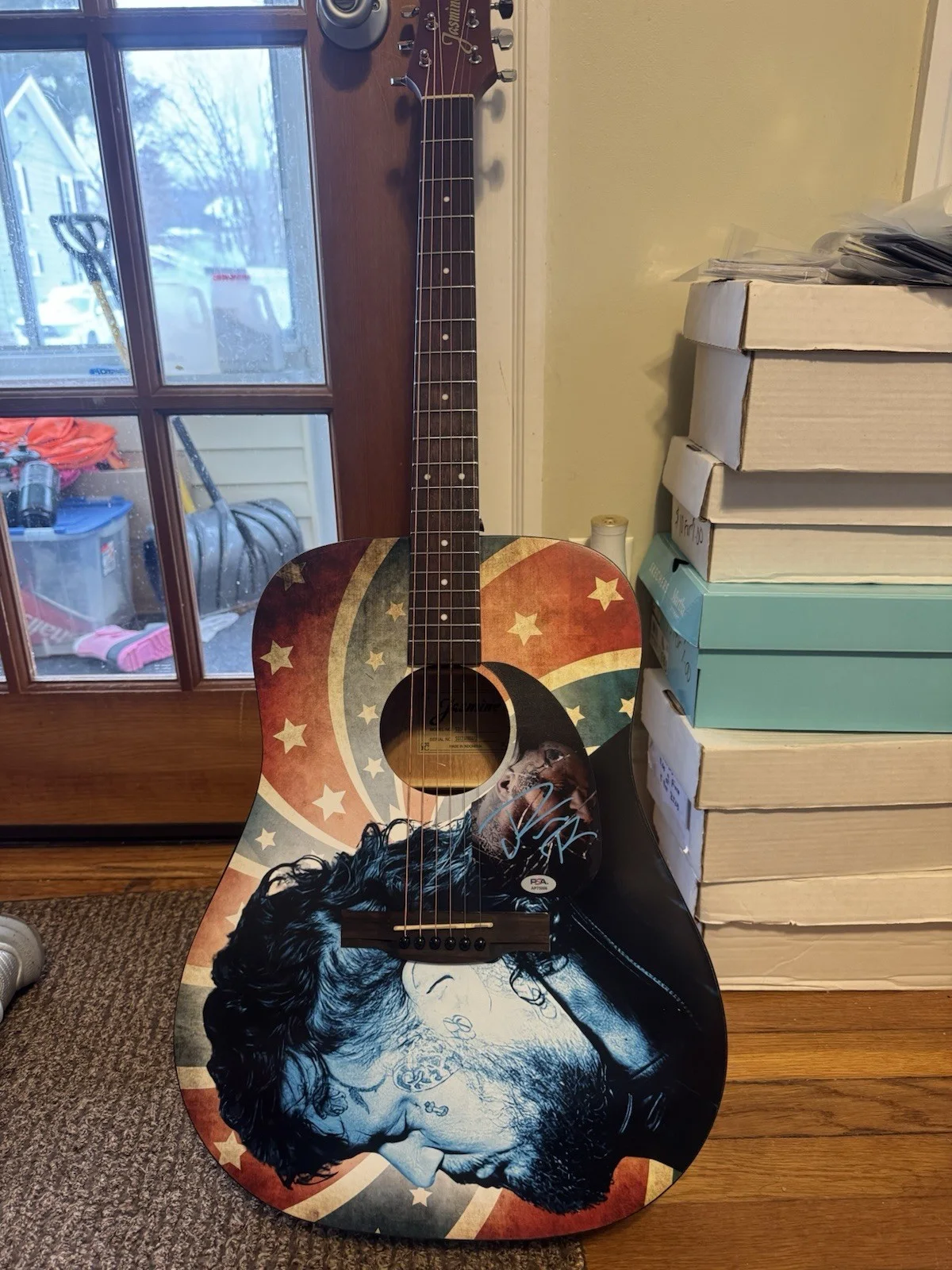 Musician Jelly Roll Autographed Signed Accoustic Guitar With PSA Coa, изображение 2