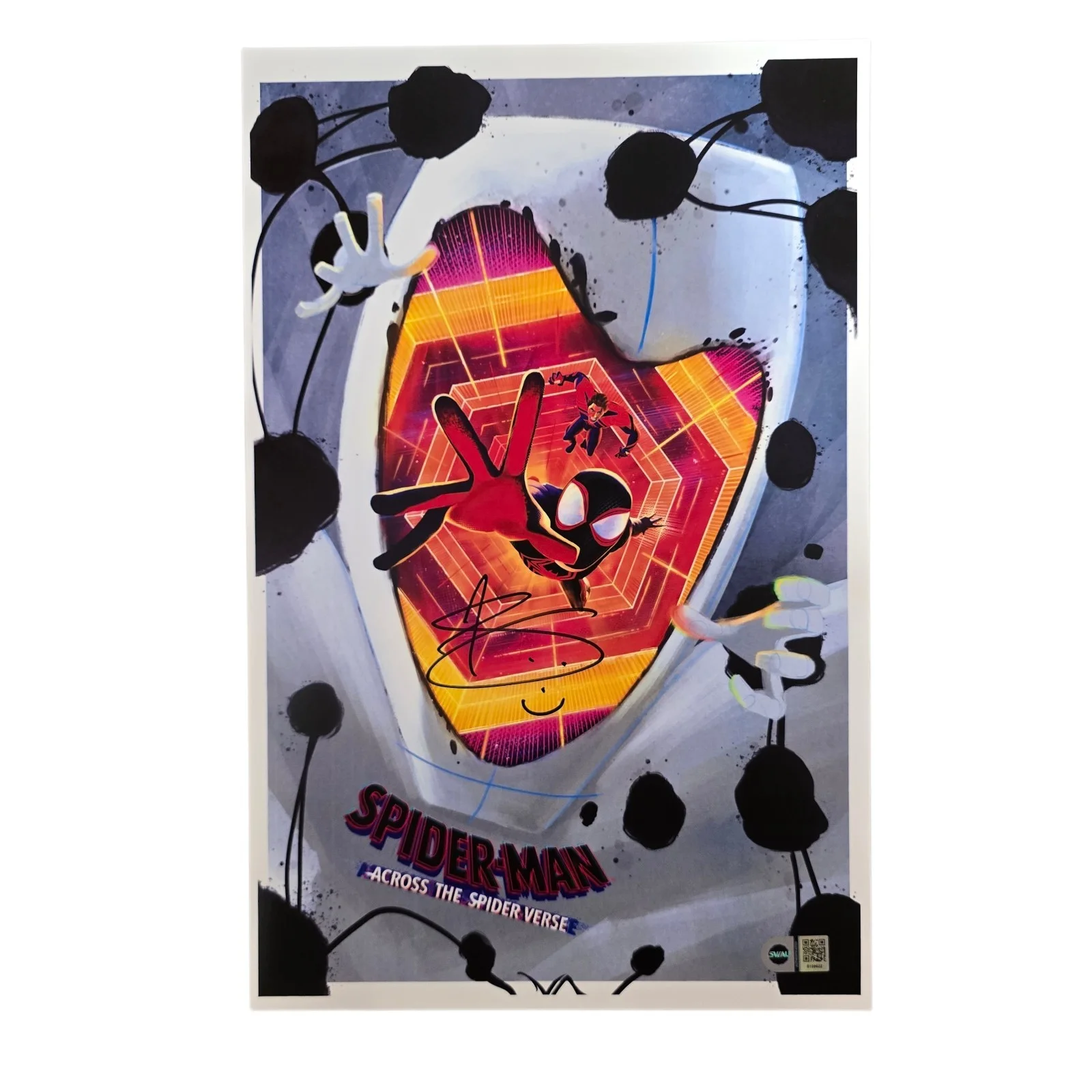 Jason Schwartzman — Jason Schwartzman Signed 11x17 Poster Spiderman Across The Spiderverse SWAU COA