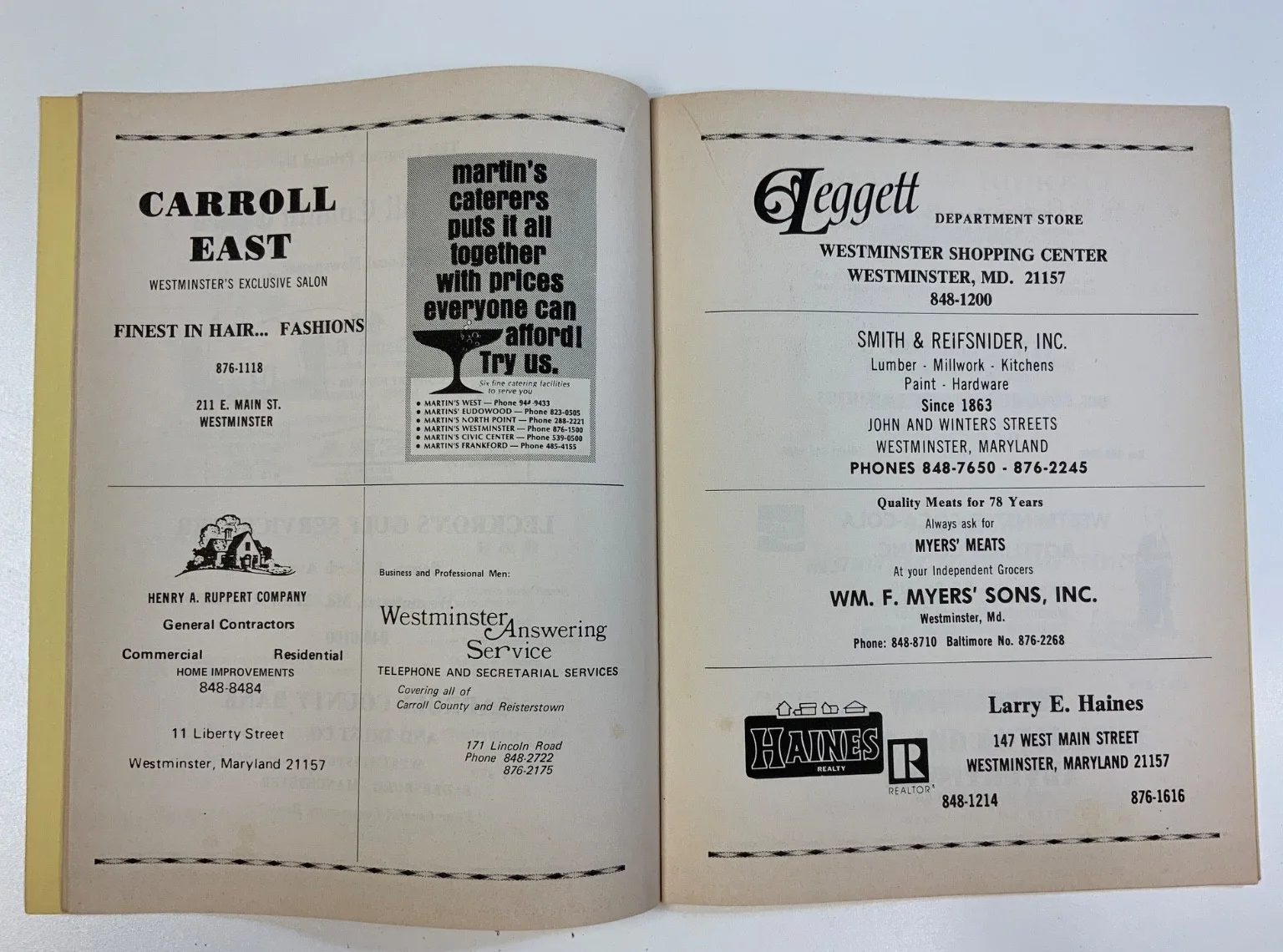 Vintage County Music Show Maryland 1975 Booklet Pruett, Gilley, Cal Smith Ads, изображение 5