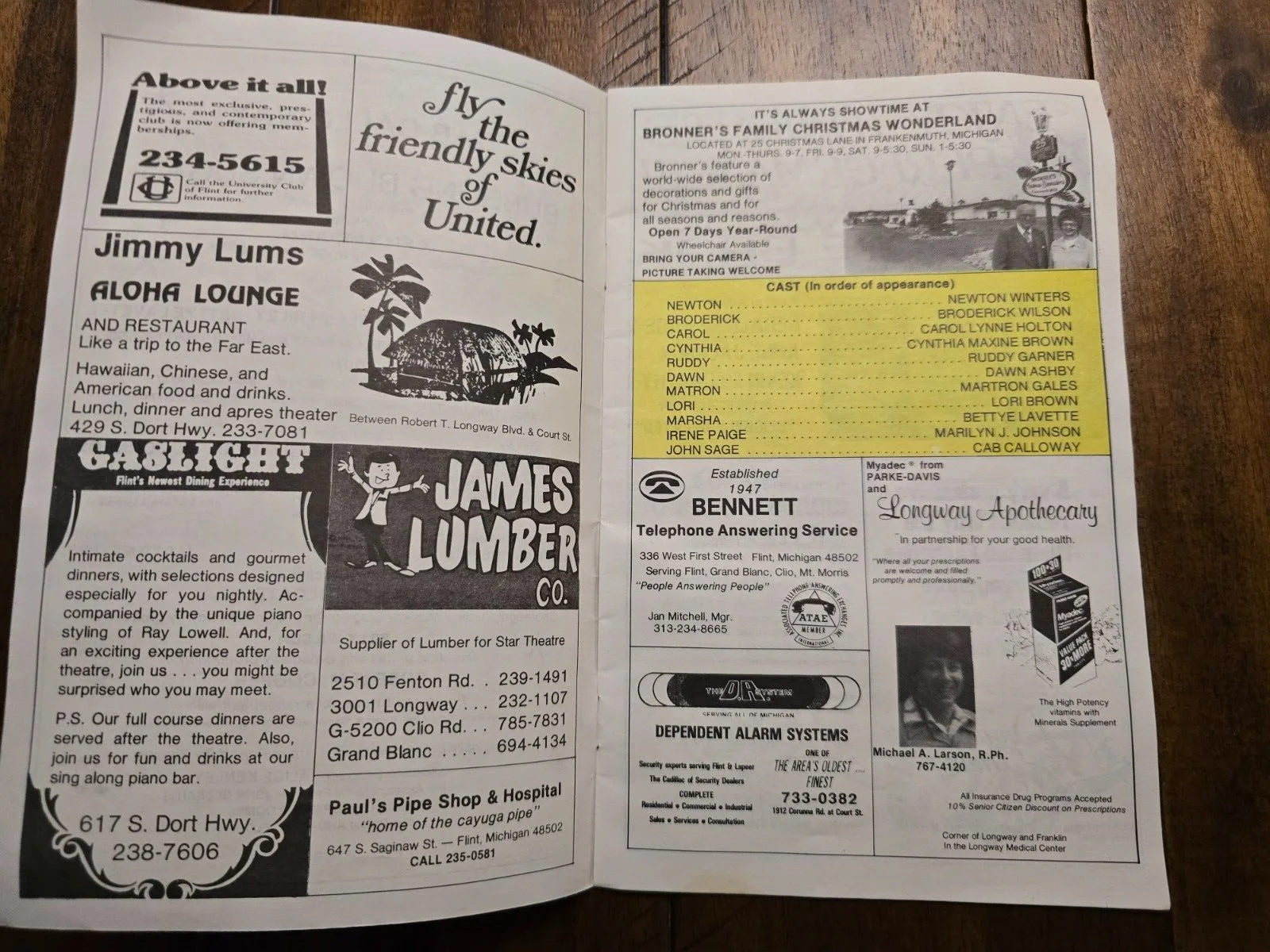 Cab Calloway — Signed Playbill Bubbling Brown Sugar - Cab Calloway Flint MI, изображение 5