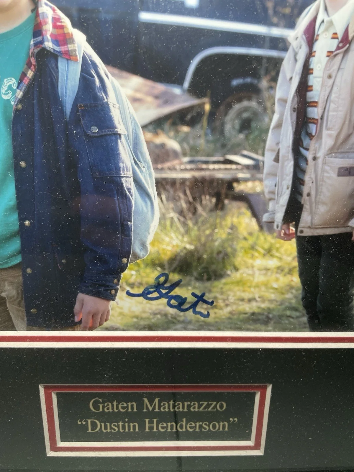 Gaten Matarazzo — Gaten Matarazzo Signed Dustin Stranger Things Photo! PSA COA, image 2