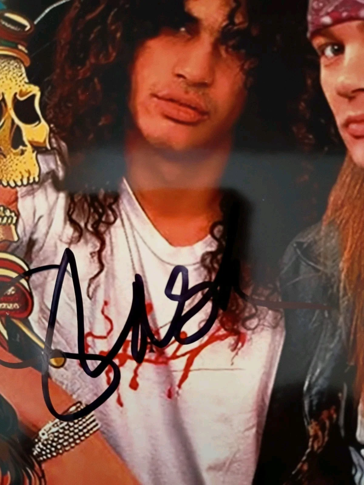 Guns N Roses Axl Rose / Slash Signed 8x10 COA W/Matching Numbered Sticker, изображение 4