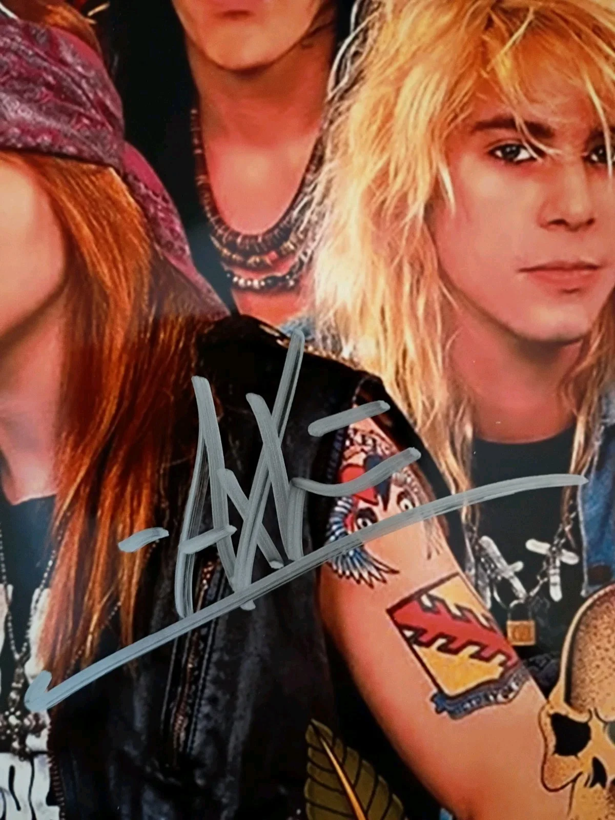 Guns N Roses Axl Rose / Slash Signed 8x10 COA W/Matching Numbered Sticker, изображение 5