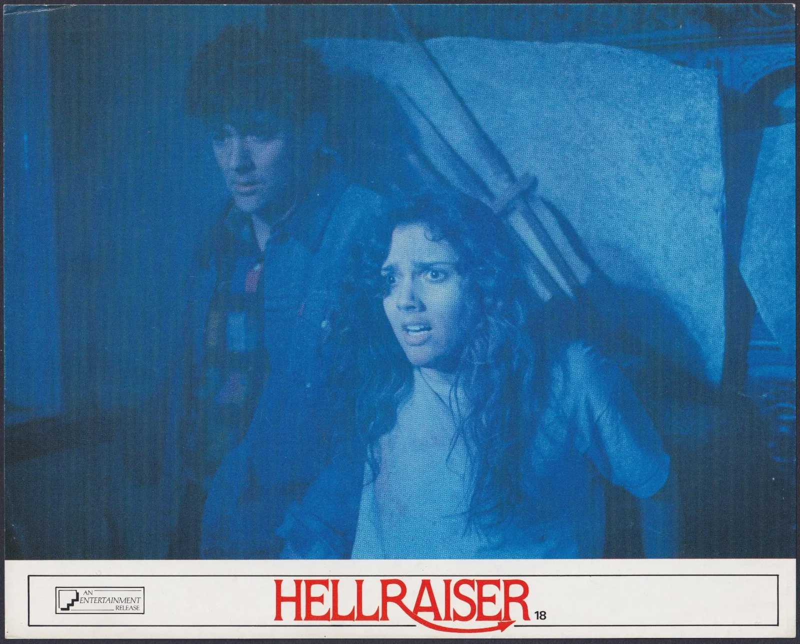Hellraiser 4x ORIGINAL UK FOH Lobby Cards Clive Barker Doug Bradley 1987, image 3