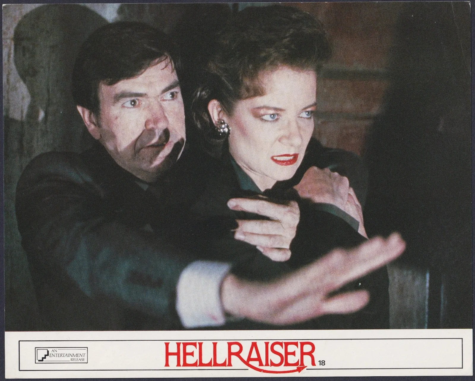 Hellraiser 4x ORIGINAL UK FOH Lobby Cards Clive Barker Doug Bradley 1987, image 4