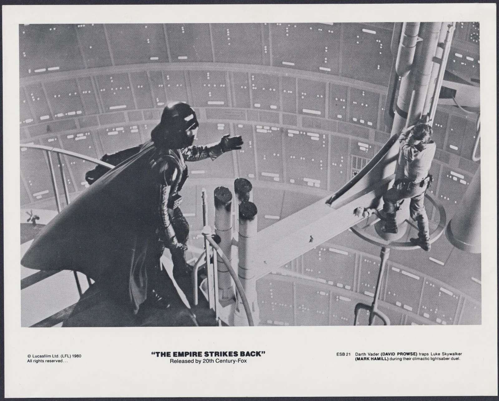Star Wars 3x ORIGINAL UK FOH Lobby Cards Stills George Lucas Mark Hamill, изображение 3