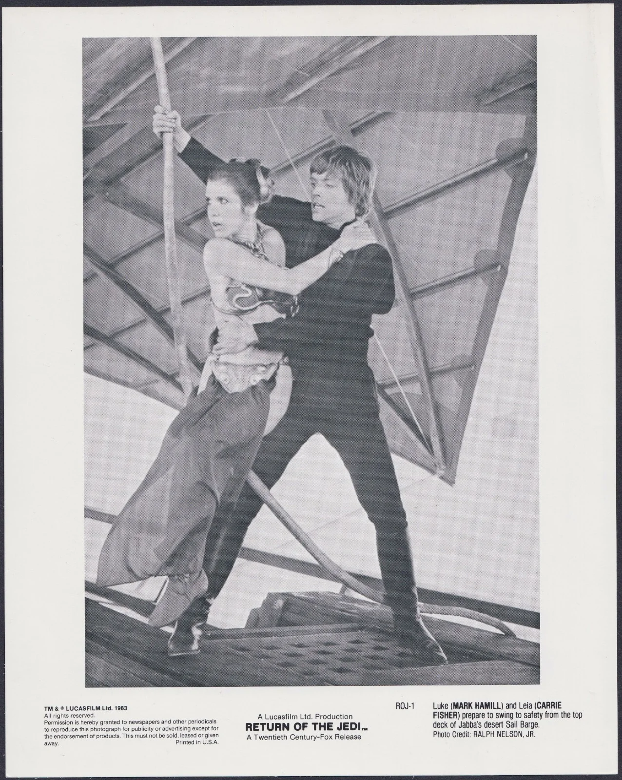 Star Wars 3x ORIGINAL UK FOH Lobby Cards Stills George Lucas Mark Hamill, изображение 4