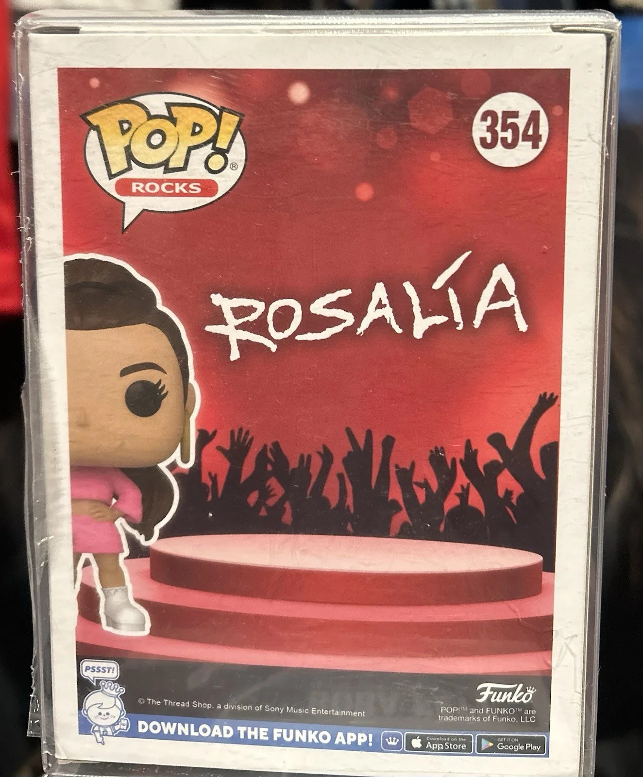 Funko Pop Rocks Rosalia #354 Signed Beckett Authenticated Vinyl Figure, изображение 3