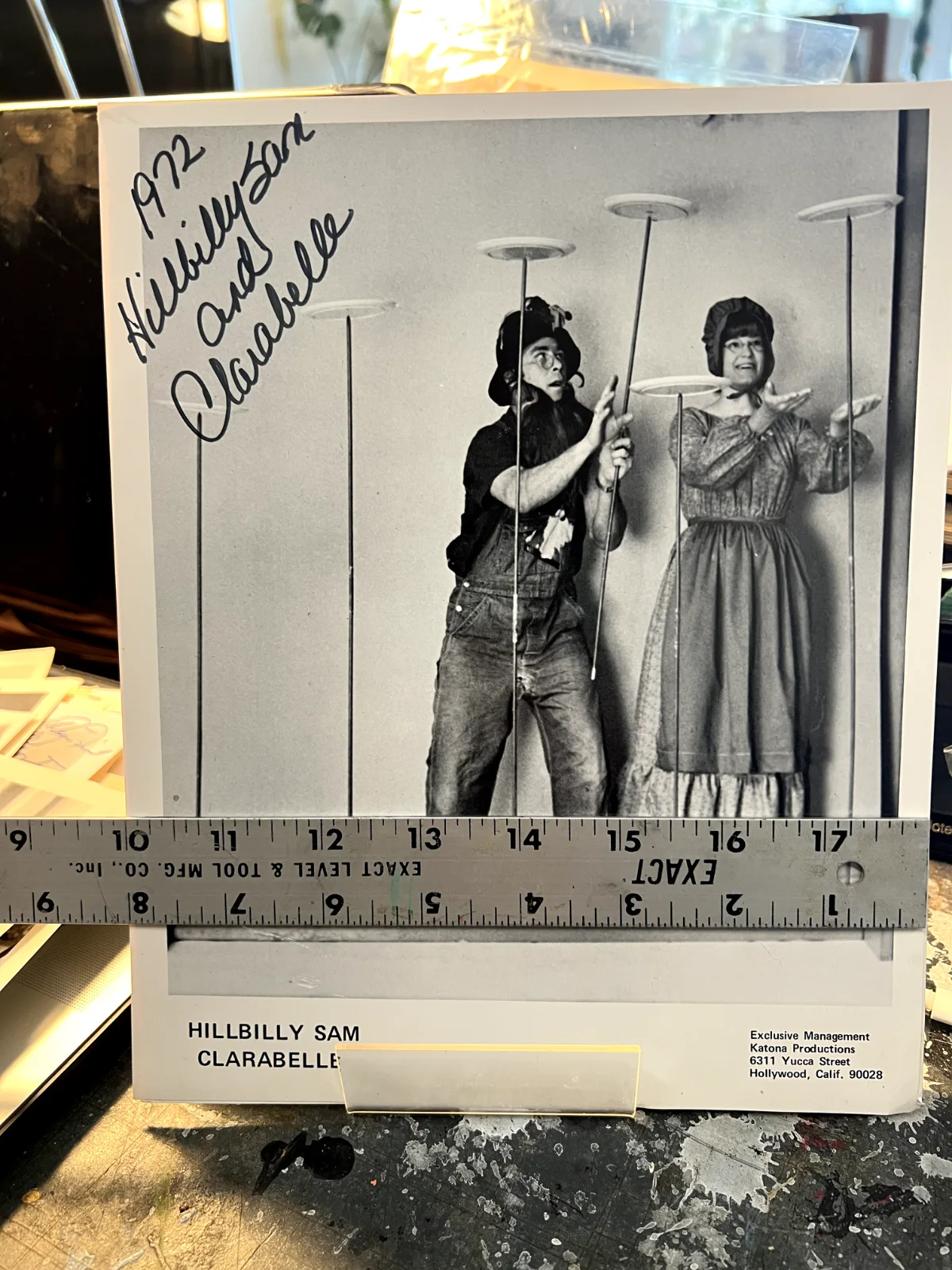Autographed Photo of Hillbilly Sam and Clarabelle, image 3