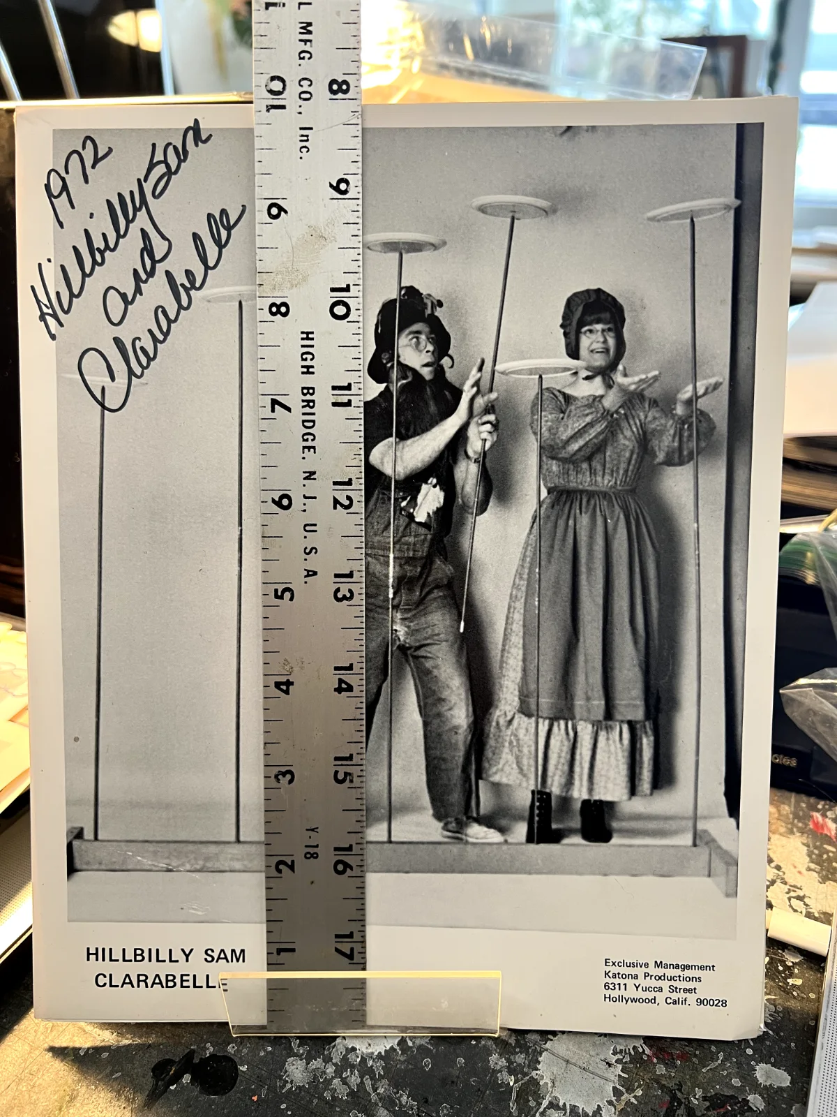 Autographed Photo of Hillbilly Sam and Clarabelle, image 4