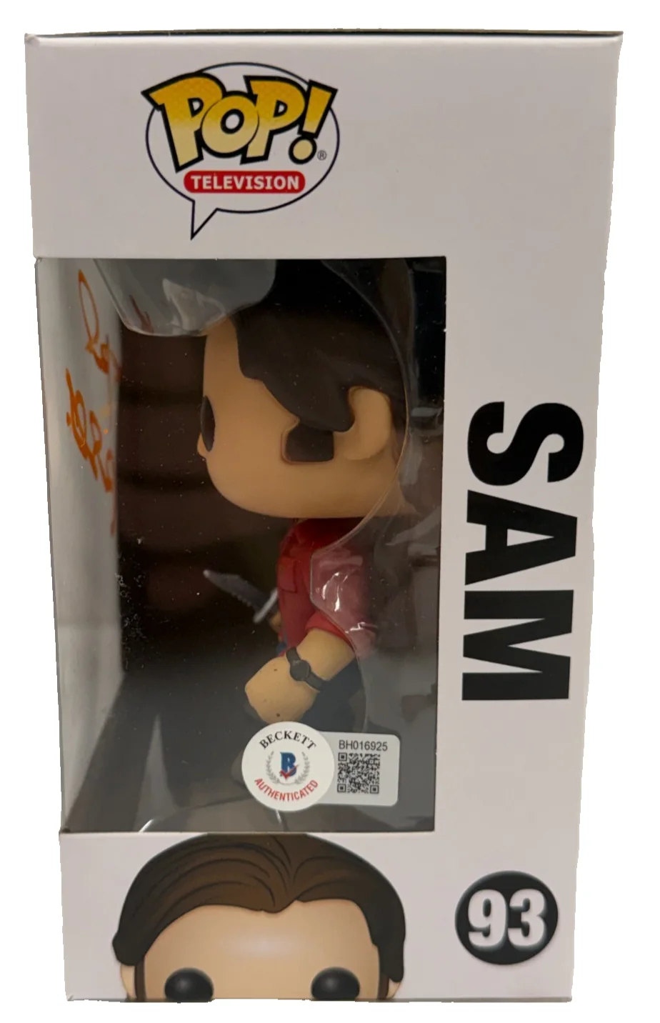 Jared Padalecki — Jared Padalecki Signed Funko Supernatural Sam 93 Authentic Autograph Beckett, image 2