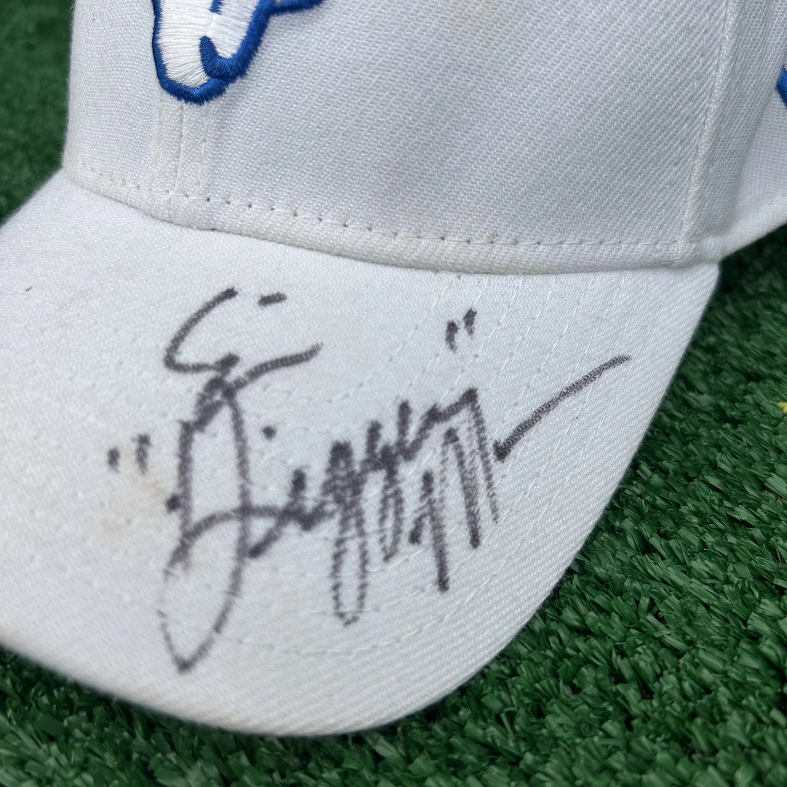 Mark Ramsey Eric Digger Manes — Mark Ramsey & Eric Digger Manes Autographed LA Rams Hat Moonshiners TV Stars, image 3