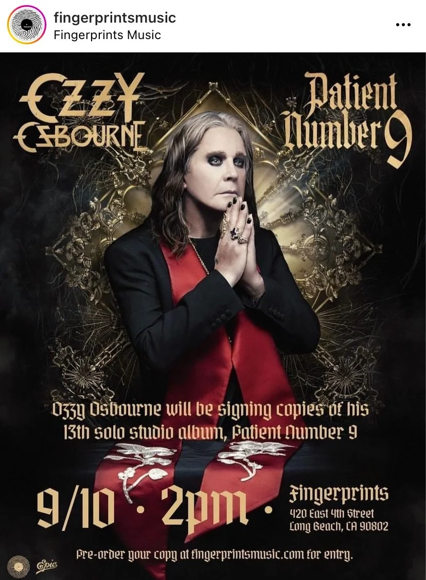 Ozzy Osbourne Signed Patient Number 9 CD Autograph, image 4
