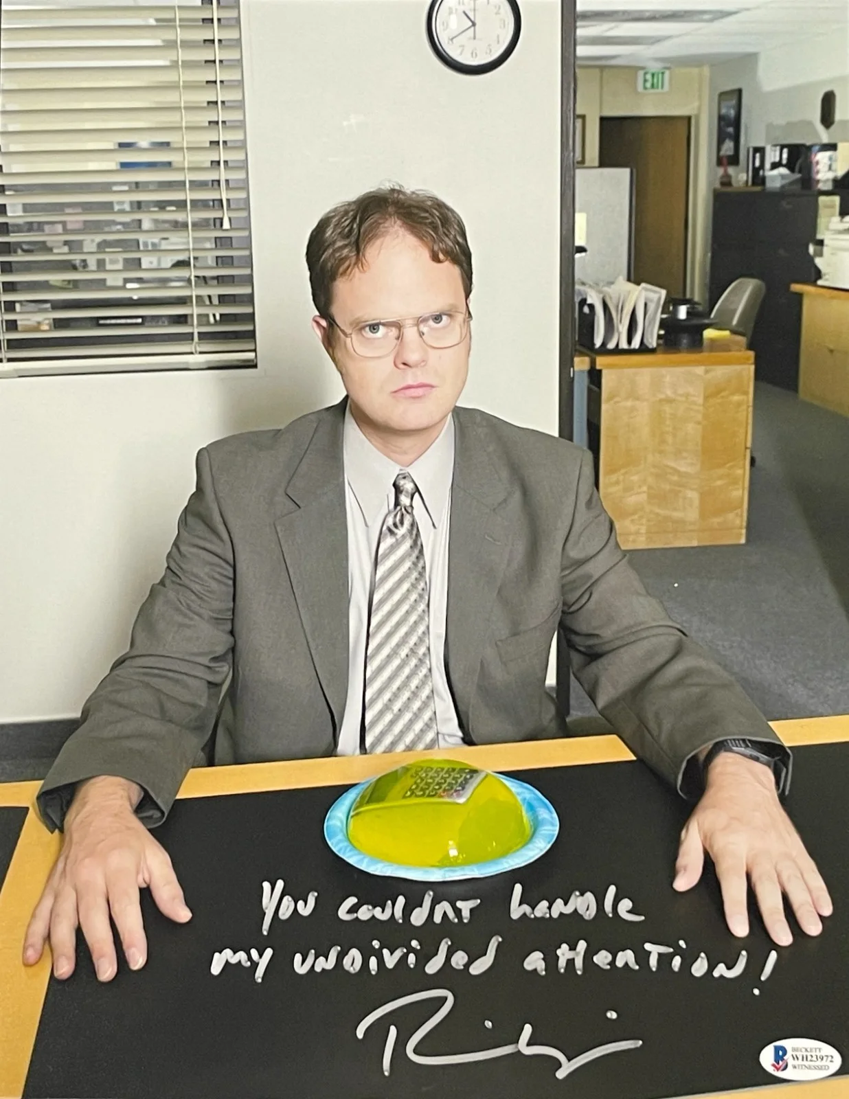 Rainn Wilson — Rainn Wilson Signed 11x14 Photo The Office Inscription Quote Autograph Beckett
