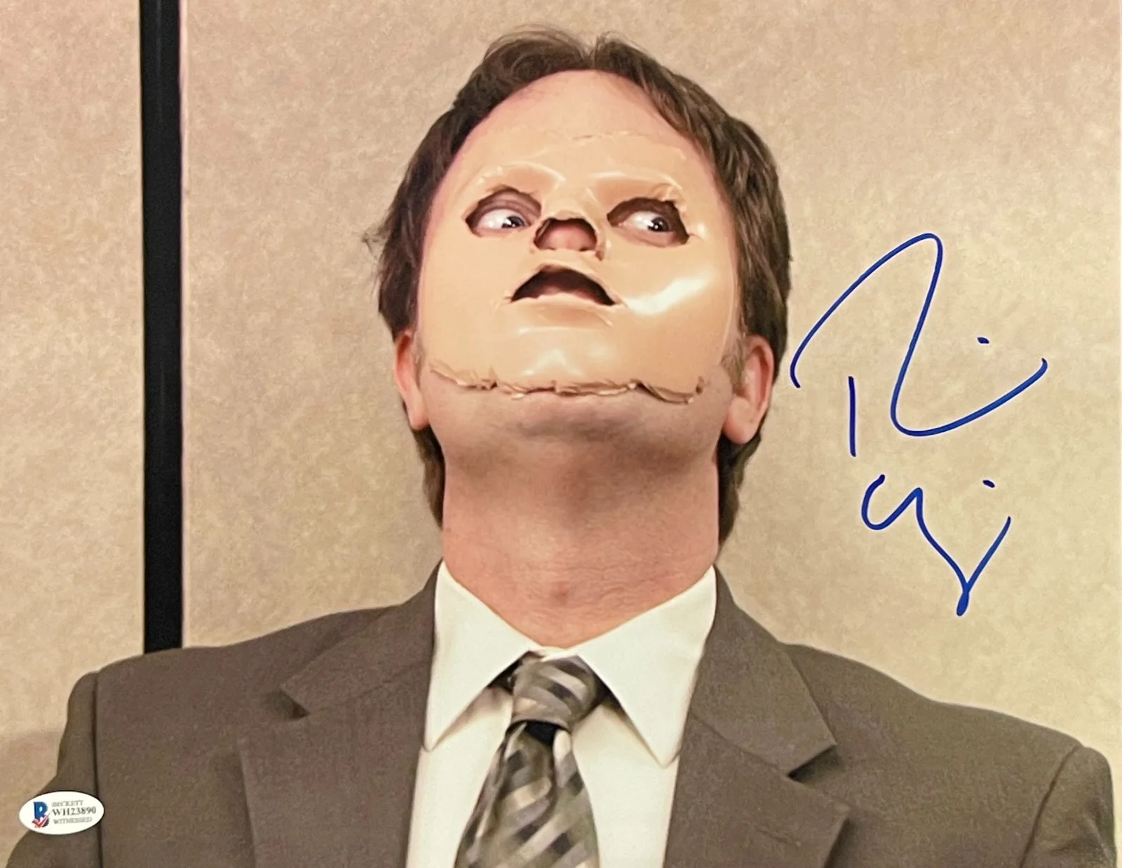 Rainn Wilson — Rainn Wilson Signed 11x14 Photo The Office Authentic Autograph Beckett Witness