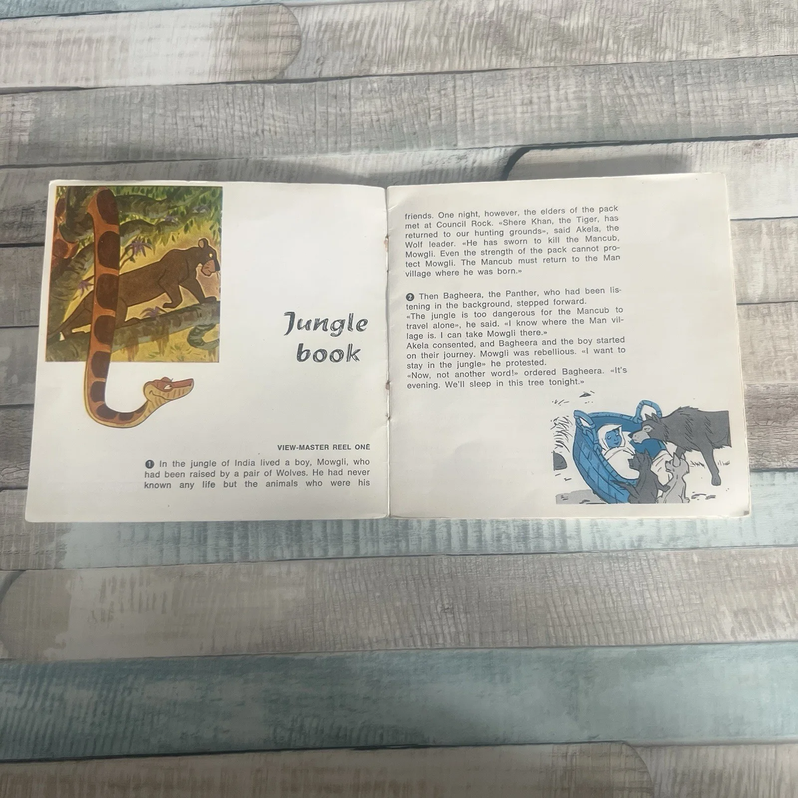 Disney Vintage Jungle Book 1966 View-master 3D Reels Complete Set, image 3