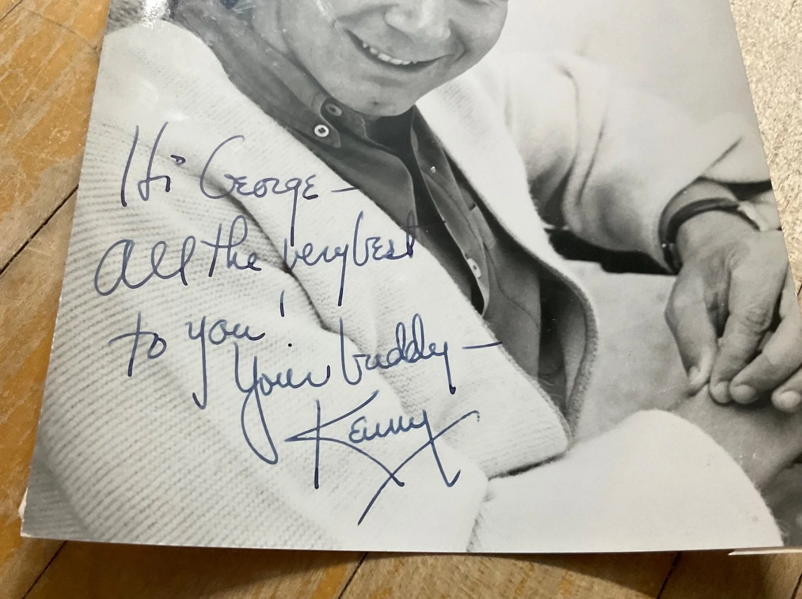 VINTAGE = KENNY MILLER=HAND SIGNED AUTOGRAPHED B&W 5X7 ORIGINAL PHOTOGRAPH, image 2