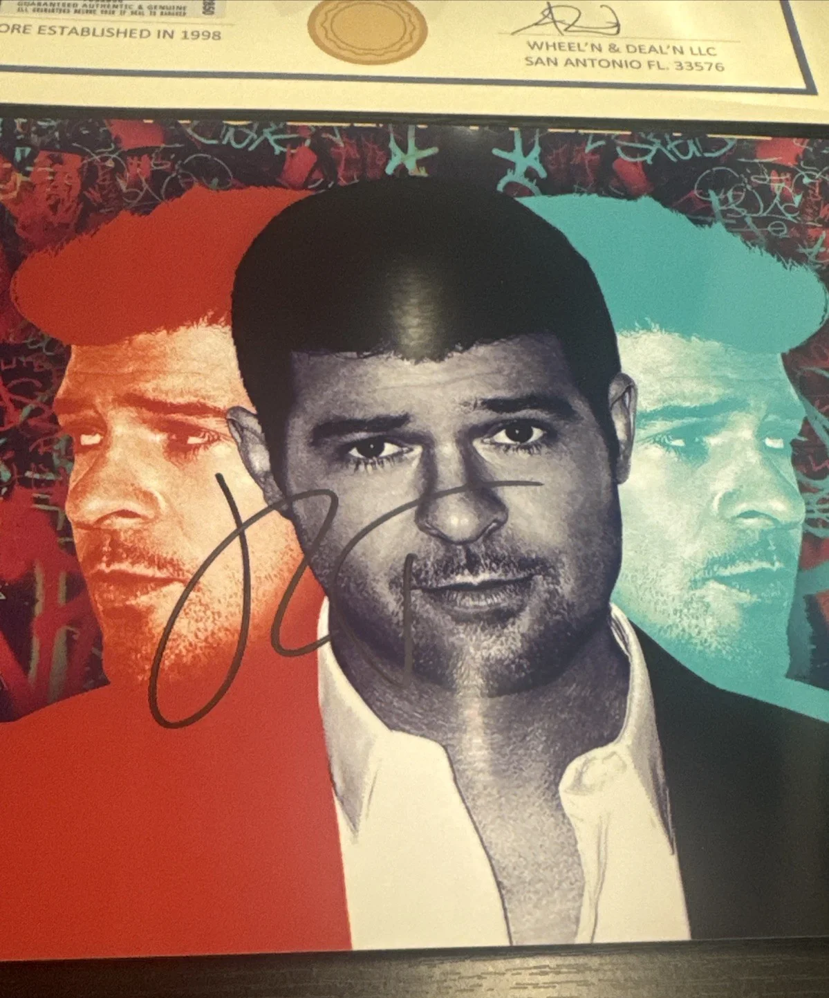 ROBIN THICKE SIGNED AUTOGRAPH 8X10 PHOTO SINGER "BLURRED LINES" w/COA & Proof, изображение 4