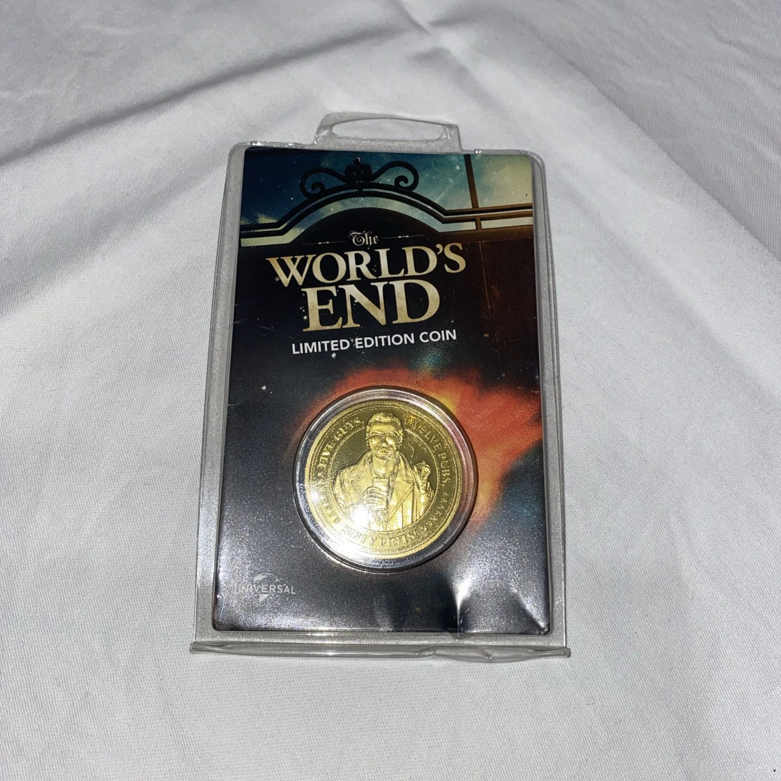 The World's End-Limited Edition-Collectable Gold Edition Coin By Universal. New, image 3