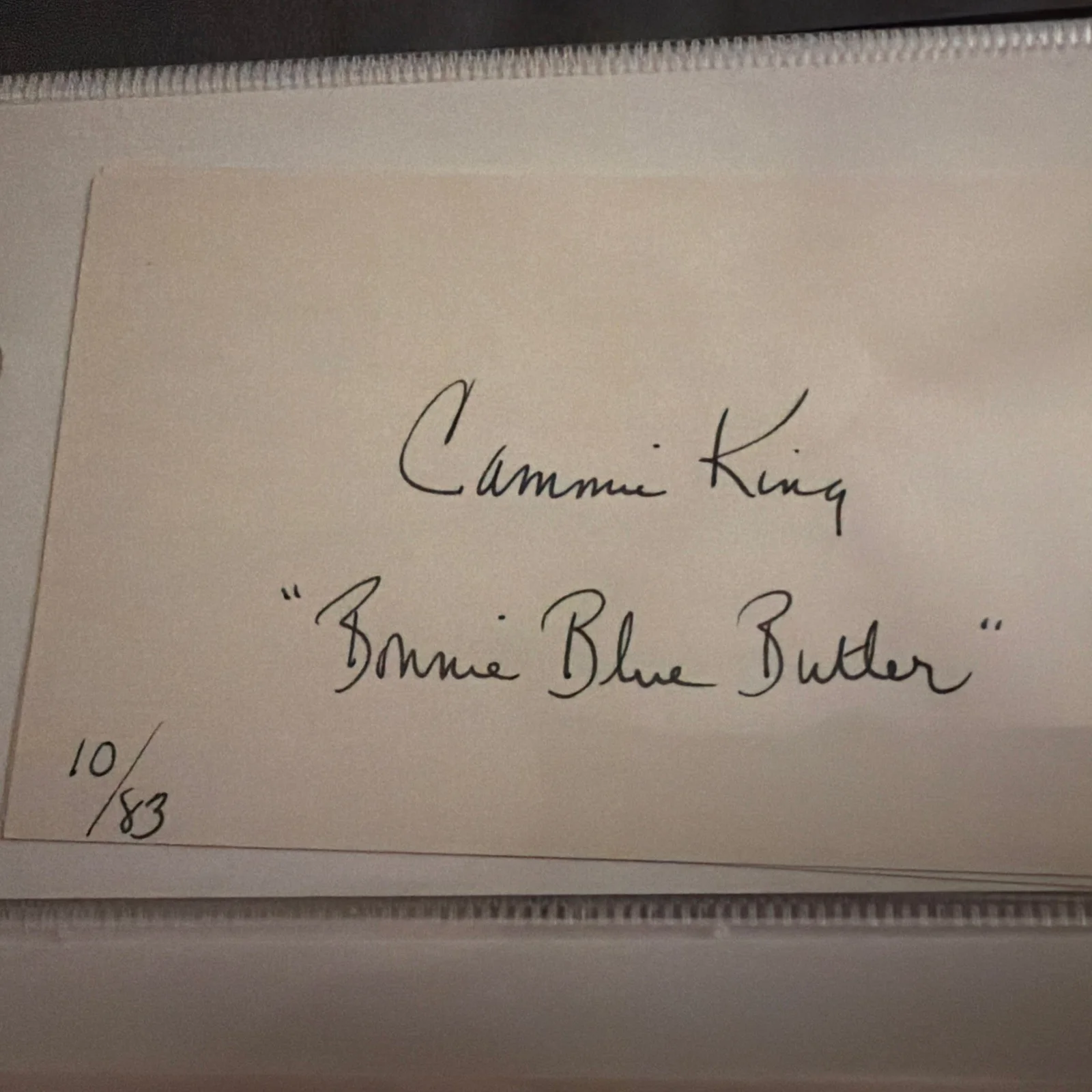 Cammie King Signed Auto 3x5 Index Card “Bonnie Blue Butler” Gone With The Wind, изображение 2