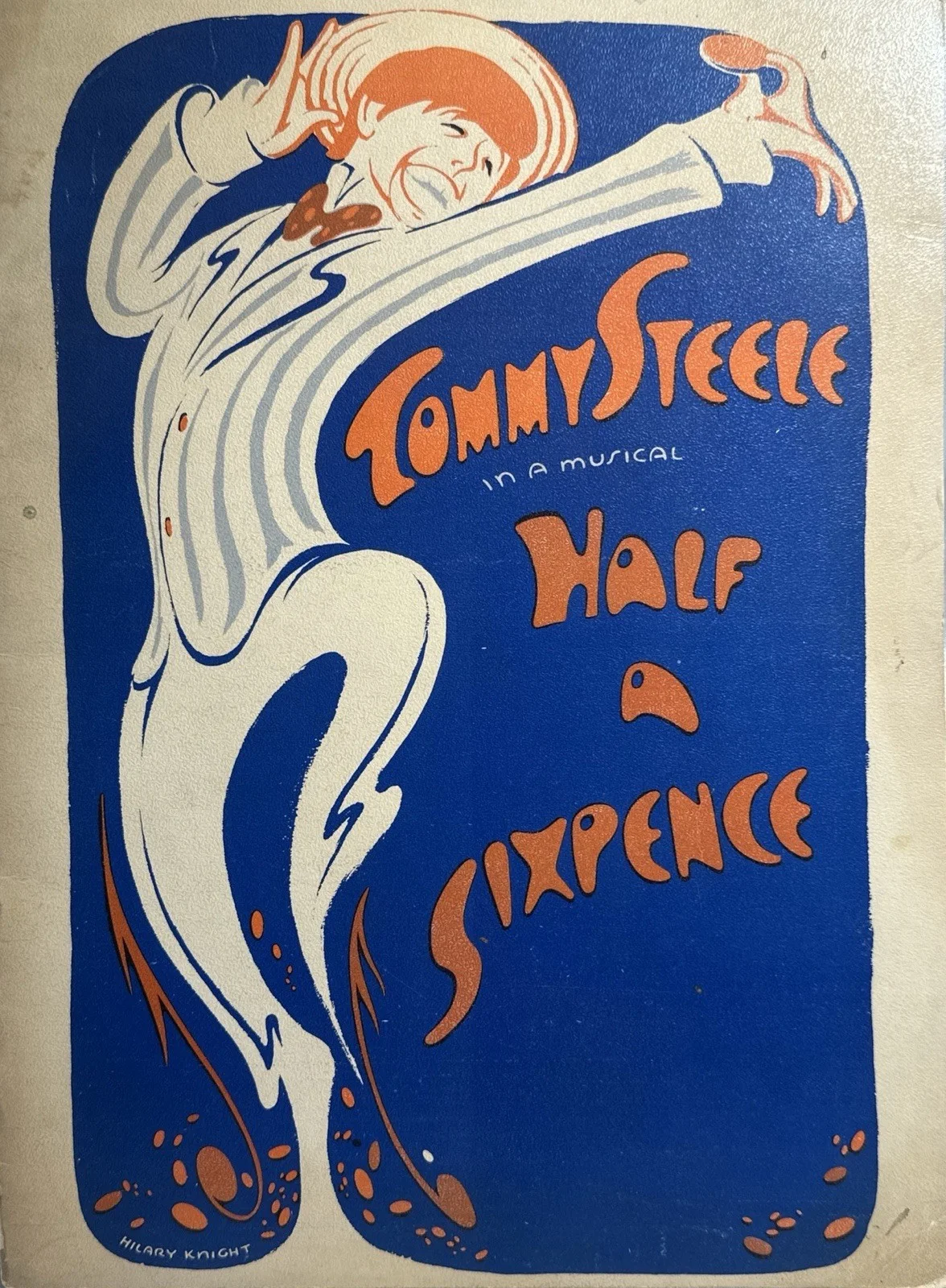 Tommy Steele — Tommy Steele SIGNED Half A Sixpence Musical Souvenir Program H.G. Well’s Kipps, image 2