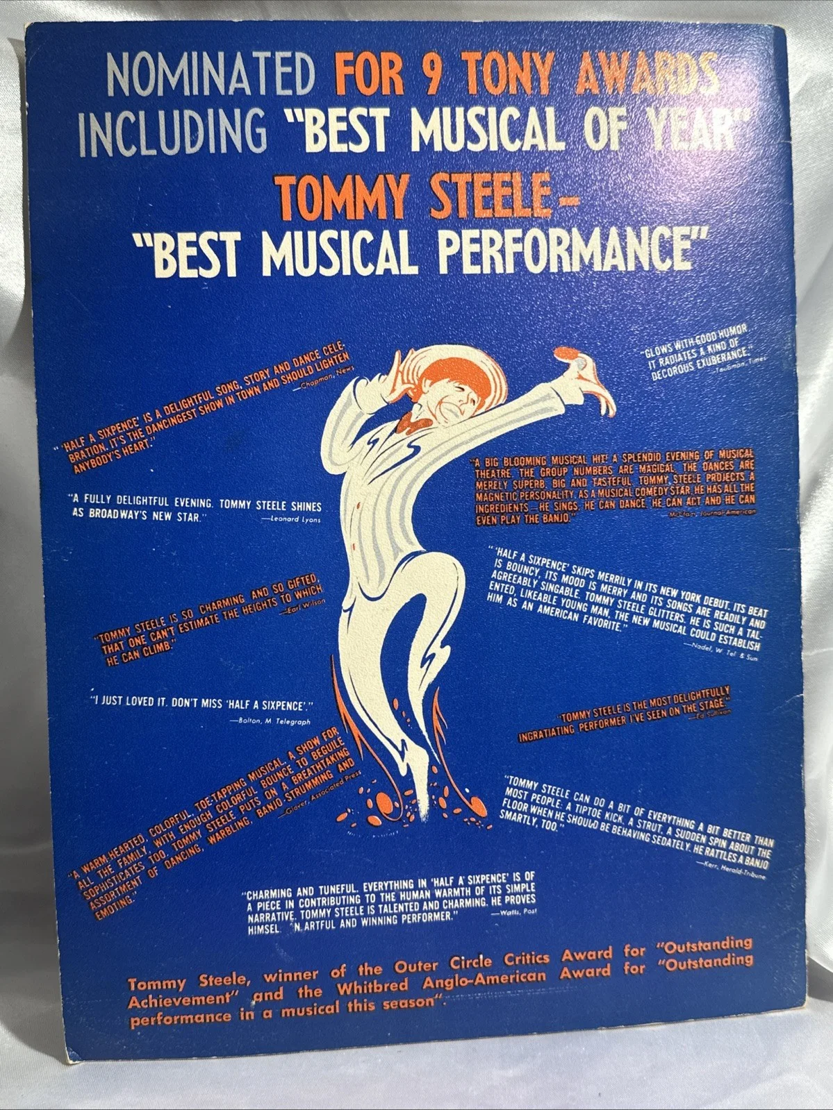 Tommy Steele — Tommy Steele SIGNED Half A Sixpence Musical Souvenir Program H.G. Well’s Kipps, image 5