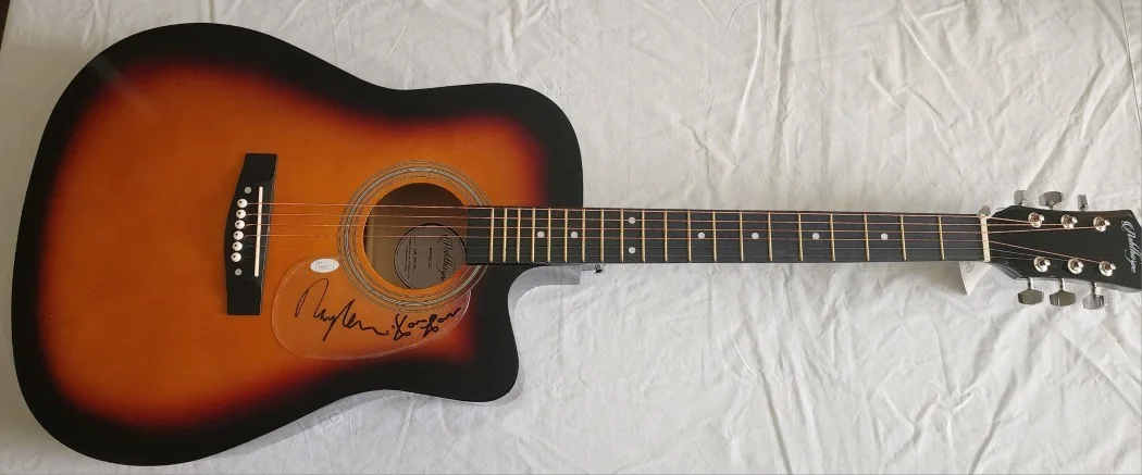 The Kinks Signed Autographed Acoustic Guitar Ray Davies Dave Davies JSA T68835, изображение 2