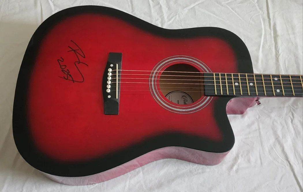 Robert Cray Signed Autographed Acoustic Guitar Shama Lama Ding Dong JSA CJ08431, изображение 2