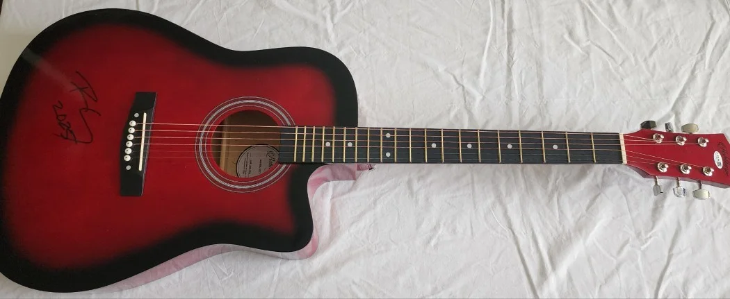 Robert Cray Signed Autographed Acoustic Guitar Shama Lama Ding Dong JSA CJ08431, изображение 3