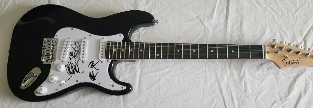 The All American Rejects Signed Guitar Tyson Ritter Chris Gaylor +2 JSA CJ08440, изображение 2