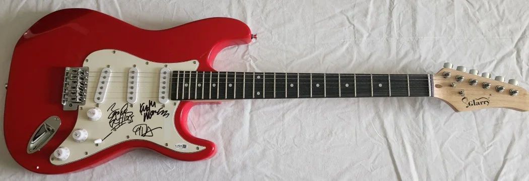Circle Jerks Autographed Band Guitar Keith Morris Greg Hetson +1 JSA CJ08439, image 2