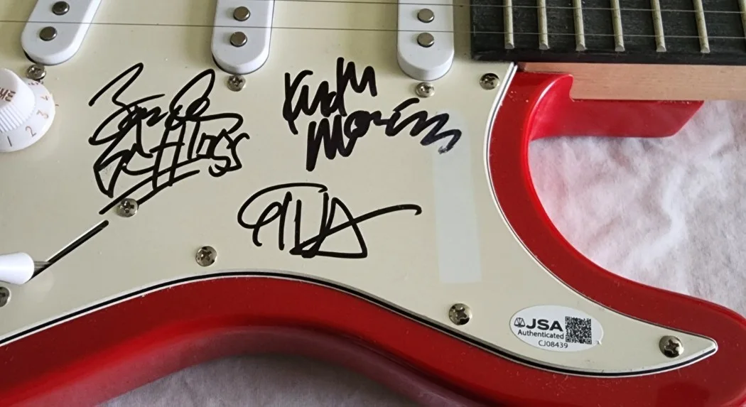 Circle Jerks Autographed Band Guitar Keith Morris Greg Hetson +1 JSA CJ08439, image 3
