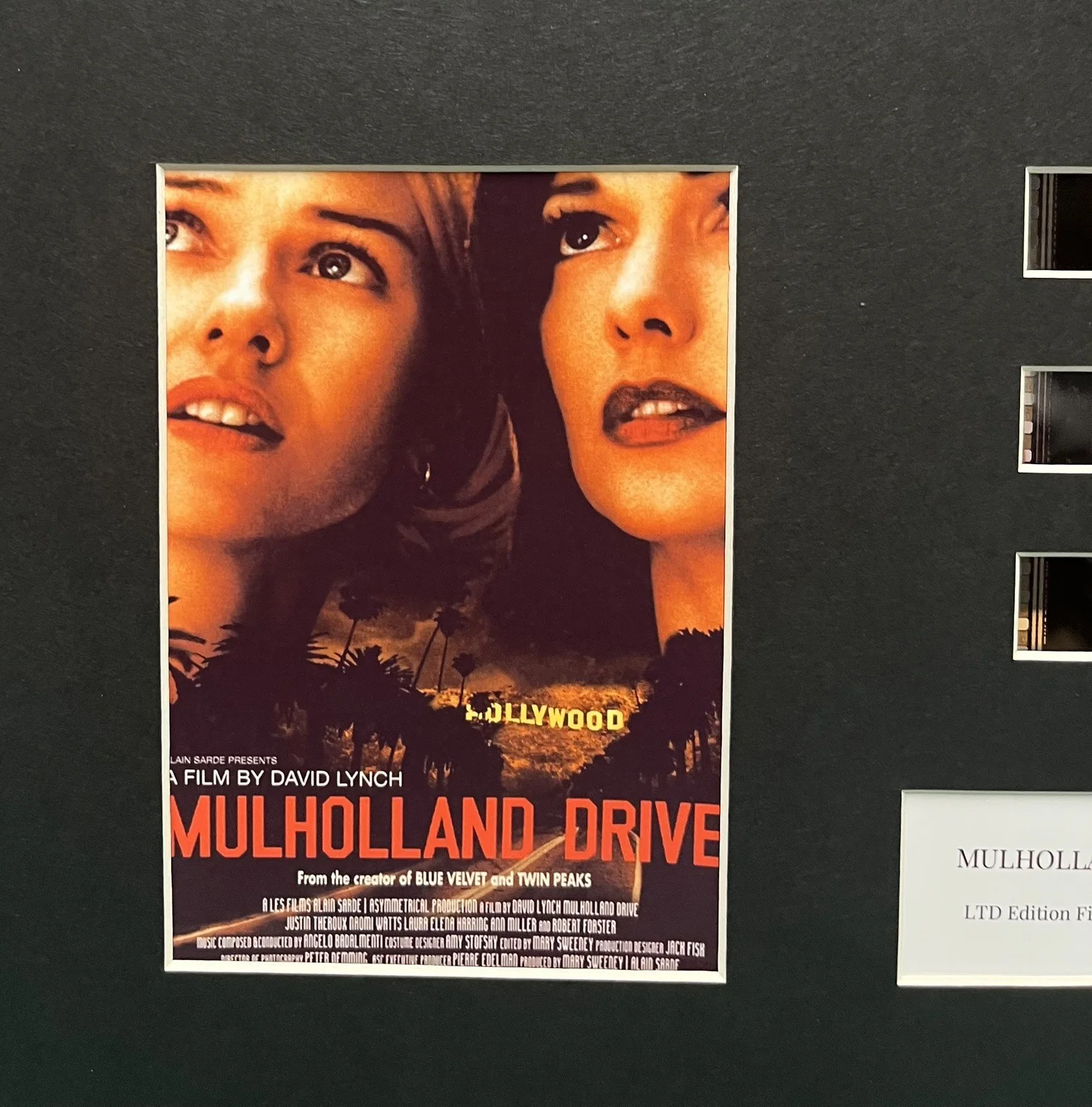 MULHOLLAND DRIVE . 35mm Film Cell Mounted Display, изображение 3