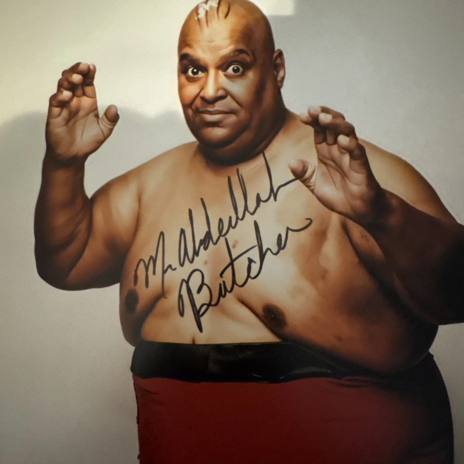 Abdullah The Butcher Metallic 11x14 Photo JSA WITNESSED Signed Autographed, image 2