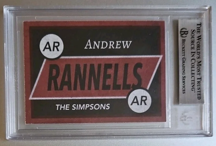 Andrew Rannells — Andrew Rannells Signed Custom Card- The Simpsons - Beckett Encapsulated, изображение 4