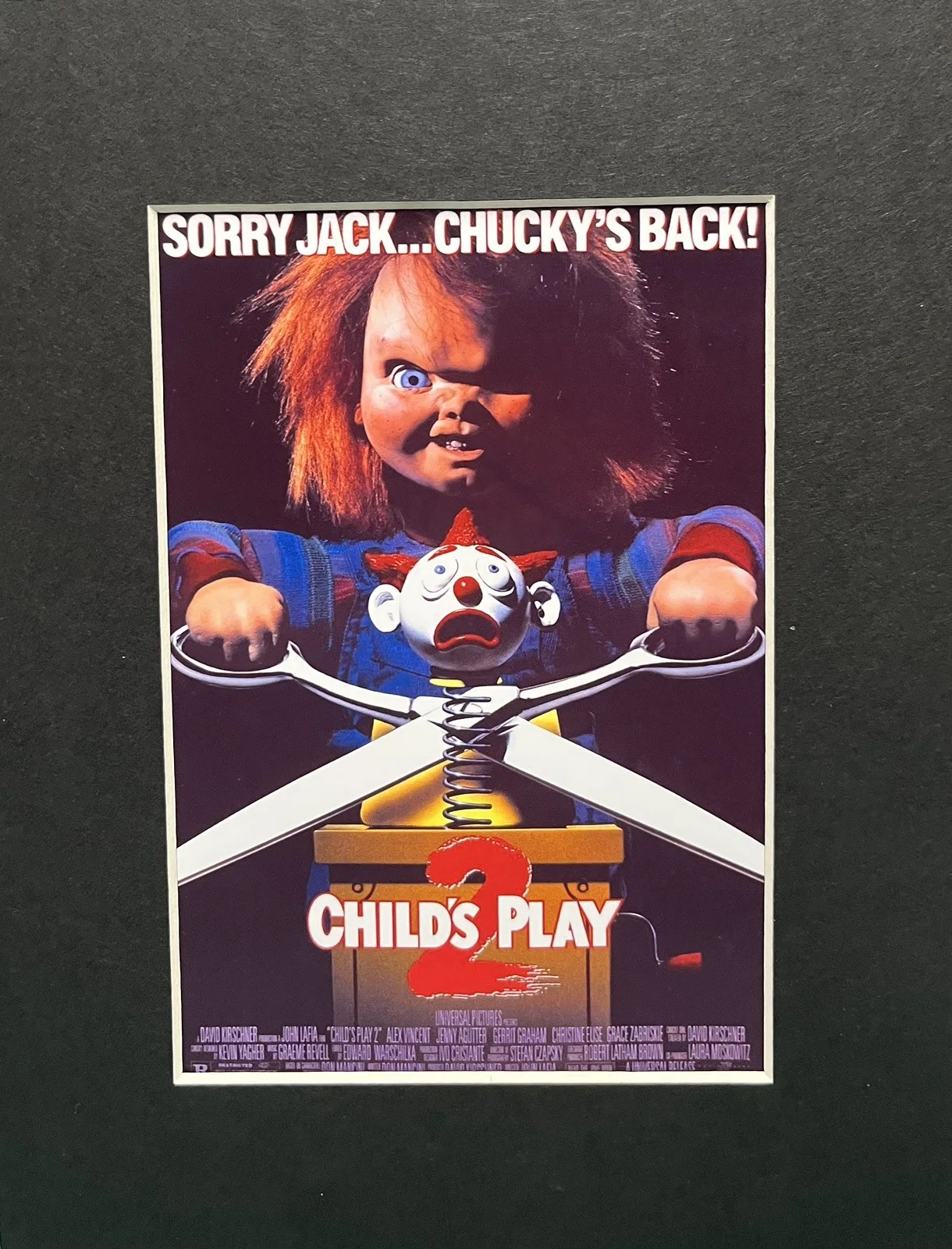 CHILDS PLAY 2. 35mm Film Cell Mounted Display, image 3