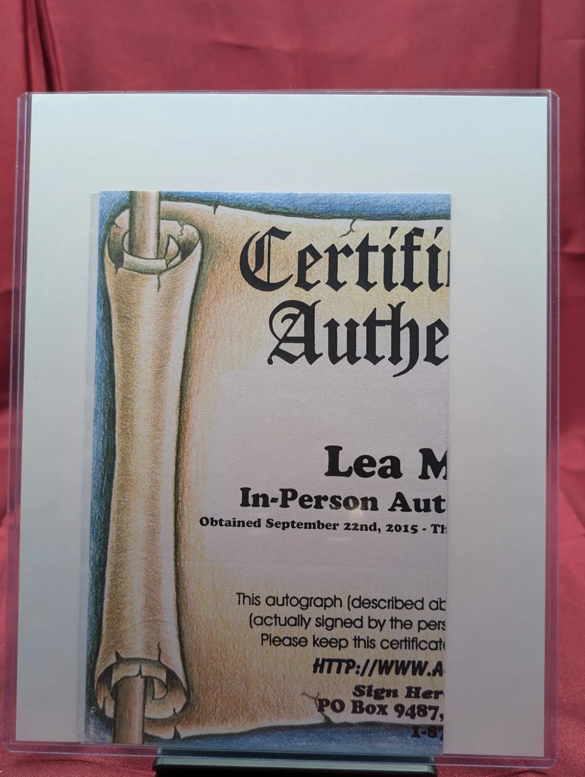 Lea Michele In-Person AUTHENTIC Autographed Photo COA Scream Queens SHA #52567, image 2